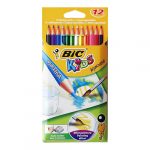 עפרונות צבעוניים אקוורלי ביק 12 יח׳ בחבילה