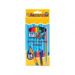 עפרונות צבעוניים דו צדדי 12 יח׳ בחבילה
